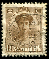 Pays : 286,04 (Luxembourg)  Yvert Et Tellier N° :   119 (o) - 1921-27 Charlotte Frontansicht