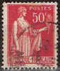 Timbre France Y&T N° 283e (01) Obl.  Type Paix.  50 C. Rose-rouge. Type III. Cote 0,15 € - 1932-39 Peace