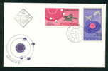 FDC 1841 Bulgaria 1967 /24 Cosmic Activities /Kosmos 186 , 188 ,Venus 4 , SUN PLANET  / Raumfahrterfolge - Europe