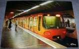 Metro,Train,France,Lyon,Bellecour,Station,postcard - Metro