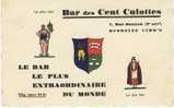 Carte Postale Publicitaire Bar Des Cent Culottes - Rue Daunou - Publicité, Blason, Cartes à Jouer - District 02