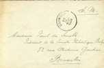 Mobilisatie: S.M. Brief Van Drongen 29/9/39 Naar P.De Smeth ( Président De La Soc. Phil. Belge !!!). - Weltkrieg 1939-45 (Briefe U. Dokumente)