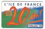 Télécarte - L'Ile De France - 120 Unités - Conseil Régional - Franciliens - Culture