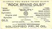 USG042 /  USA - Rock Brand Oils 1896 Flaggenstempel O.Rückseite - ...-1900
