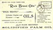 USG045 / USA -  Rock Brand Oils 1897 Flaggenstempel I.Rückseite! - ...-1900
