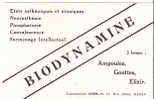 BUVARD - BIODYNAMINE - LABORATOIRES OBERLIN - PARIS - ETATS ASTHENIQUES ET ATONIQUES - NEURASTHENIE - PHOSPHATURIE - CON - Chemist's