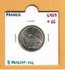 FRANCO ESTADO ESPAÑOL 5 PESETAS Cu-NI SC/UNC 1.957 #66  DL-2223 - 5 Pesetas