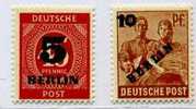 PIA - BERL - 1949 : Tps De La Zone A.A.S. Avec Surcharge En Vert - (Yv 47-50) - Unused Stamps