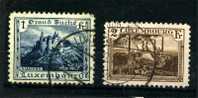 Luxemburg Mi. N° 163/64 Gestempelt 1925, Freimarken In Farbänderung - Used Stamps