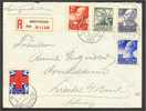 NEDERLANDS, FULL SET RED CROSS 1927 ON R-COVER, ADDRESSED TO SWITZERLAND - Brieven En Documenten