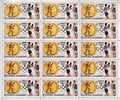 OLYMPICS Fujeira 1972, Munich Usa Seales Boxing 5R,SHEET:15 Stamps [feuilles,Ganze Bogen,hojas,foglios,vellen] - Fujeira