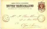 BEC013   BECHUANALAND - / P4 Taungs 1895 Nach Cape Town - 1885-1964 Protectorat Du Bechuanaland