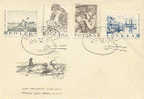 POLSKA / POLAND  : 1959 : Y. 967,68,70,71 : FDC : PAINTING,CHELMONSKI,WYSPIANSKI,MALCZEWSKI,GIERYMSKI, - FDC