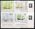 Q854.-.ARGENTINA / ARGENTINE .- 1980 .- SCOTT # B 80-83 .- HCV .-  SHIPS / BARCOS .- PHILATELIC EXPO ARGENTINA`80 . - Ungebraucht