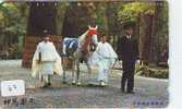 Télécarte CHEVAL (67) Pferd - Horse - Paard - Caballo Phonecard Animal Japon - Caballos