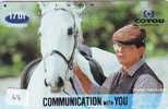 Télécarte CHEVAL (68) Pferd - Horse - Paard - Caballo Phonecard Animal Japon - Caballos