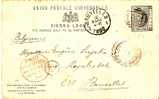 SIE003 /   SIERRA-LEONE - Ascher P4 Liverpool Paid, 1892 Nach  Brüssel, Belgien (Brief, Cover, Letter, Lettre) - Sierra Leone (...-1960)