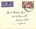 SRO016 /  SÜDRHODESIEN - Regierungsjubiläum Georg V, Luftpost 6d, UK (Brief, Cover, Letter, Lettre) - Southern Rhodesia (...-1964)