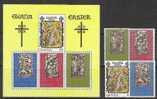 R135.-.GHANA .-1974 .- EASTER  /  PASCUA  . SCOTT# 516-520 - Pasen