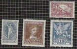 MAGYAR, HONGRIE, UNGARN 1923 MI 369-373* PETOFI - Unused Stamps