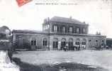 Cpa Breteuil , Embrt Bacouël , La Gare Vue De Côté , Animée , 1910 (60) Photo Perrin - Breteuil