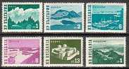 BULGARIE - 1962 - Series Courants - Paysages - 6v** - Natur