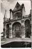 VILLENEUVE Sur YONNE 89 Facade De L Eglise  Editions Mignon 1956 Carte Dentelée Réal Photo - Villeneuve-sur-Yonne