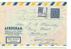Sweden-1958 Aerogramme Sent To Australia - Maximum Cards & Covers