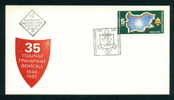FDC 3074 Bulgaria 1981 /22 , 35 Th Anniv Of Frontier Force  / FLAG MAP MILITARY EMBLEM / 35 Jahre Grenzwachttruppen - Enveloppes