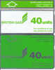 United Kingdom-cur007b(green)-40 Units-125h------cur009-(white+green-40units-229a-2 Phone Card Used - Boorplatformen