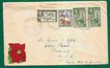FIJI - VF 1952 COVER From TAVUA To WISCONSIN With The MAP Black 6d Yvert # 119 + # 104 (x2) + # 105 - Fidji (1970-...)