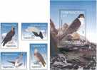 2000 TAJIKISTAN Birds Of Prey. 4v + S/S - Tajikistan