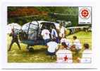 ENTIER POSTAL ROUMANIE / STATIONERY / HELICOPTERE SAUVETAGE CROIX ROUGE - Helikopters