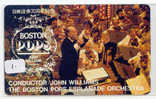 Telecarte CONDUCTOR JOHN WILLIAMS (1) CONCERT DIRIGENT BOSTON USA Musique Music Muziek JAPON - Musique