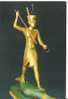 CP - GOLDEN STATUE OF KING TUT ANKH AMUN ON A BOAT - 312 - LE MUSEE EGYPTIEN - CAIRO - THE EGYPTIAN MUSEUM - CAIRO - - Articles Of Virtu