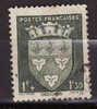 556 - Armoirie  Orléans - 1f + 1f30 Vert - Oblitéré - Used Stamps