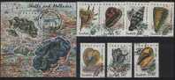 TANZANIA Shells+fishes Set 7 Stamps+S/Sheet - Muscheln