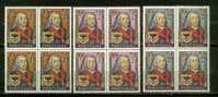 PORTUGAL N° 1054 A 1056 ** Blocs De 4 - Unused Stamps