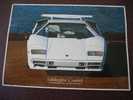 Carte Postale PHOTOGRAPHIE BRAD WAGNER  VOITURE AUTOMOBILE EN CP LAMBORGHINI COUNTACH - Other & Unclassified