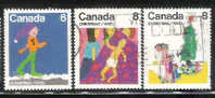 Canada 1975 Christmas Designs By School Children Used - Used Stamps