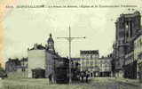 AUBERVILLIERS - La Place,la Mairie,l'Eglise Et Le Terminus Des Tramways - Aubervilliers