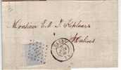 Lettre N°18 LP 141 GAND Vers MALINES (A) 5/6/69 ***TTB*** - 1865-1866 Profile Left