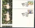 INDIA 1983 WILD LIFE, MONKEY, GOLDEN LANGUR, MACAQUE ANIMAL With Plain Folder FDC - Affen