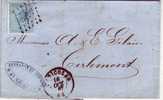 Devant De Lettre N°8 LP 328 St-NICOLAS Vers TIRLEMONT 10/10/67  ***TTB*** - 1865-1866 Profil Gauche