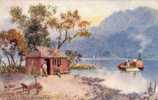 CPA Belle Illustration - Raphael Tuck Oilette N° 7286 - Picturesque English Lakes H.B Winsbush Ferry Nab, Windermere - Tuck, Raphael