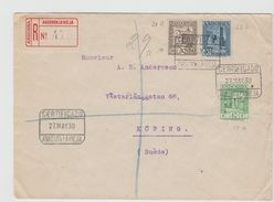 PAE003/  ANDORRA - Einschreiben Schweden 1930, 3 Marken  Mit Enger Zähnung Nach Schweden - Lettres & Documents