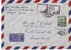 PAE014/ ANDORRA -  Luftpost USA Landkarte Etc. 1953 - Storia Postale