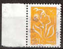 Timbre France Y&T N°3731 (01) Obl. Marianne De Lamouche 0.01 €  Jaune. Cote 0.15 € - 2004-2008 Marianne (Lamouche)