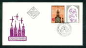 FDC 3527 Bulgaria 1986 /22 Philatelic Exhibition STOCKHOLMIA + Label  / Internationale Briefmarkenausstellung - FDC