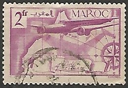 MAROC POSTE AERIENNE  N° 46 OBLITERE - Poste Aérienne